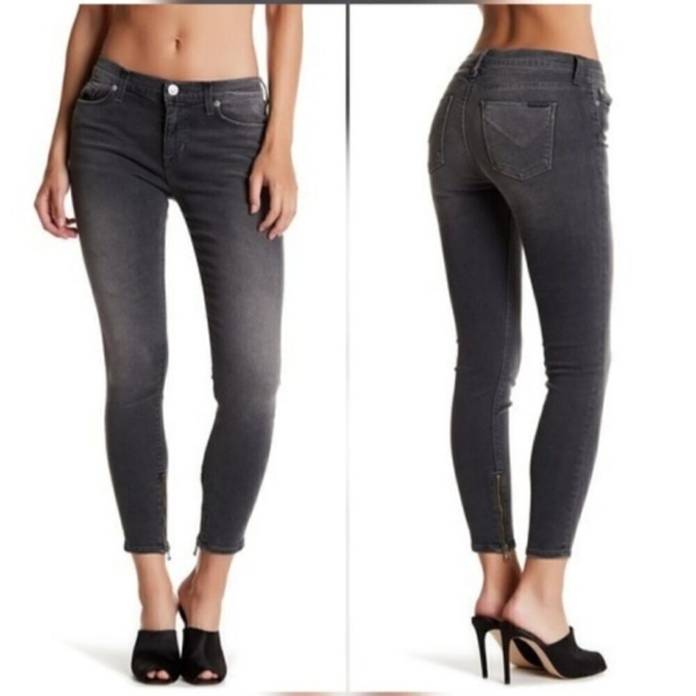 Hudson Nico Mid Crop Ankle Zip Jeans Size 27